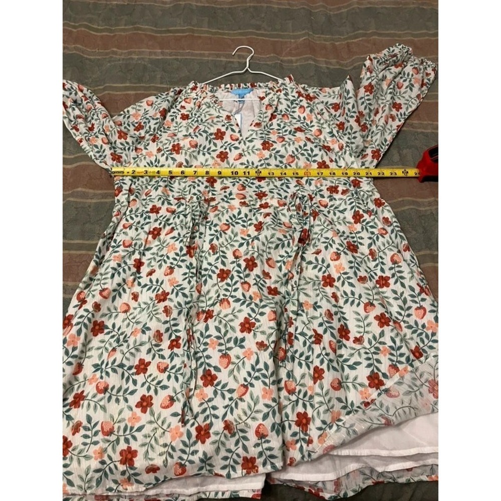 Lot of (2) Draper James Xl NWT Summer Dresses Floral Strawberry Beach Vacation - Picture 8 of 14